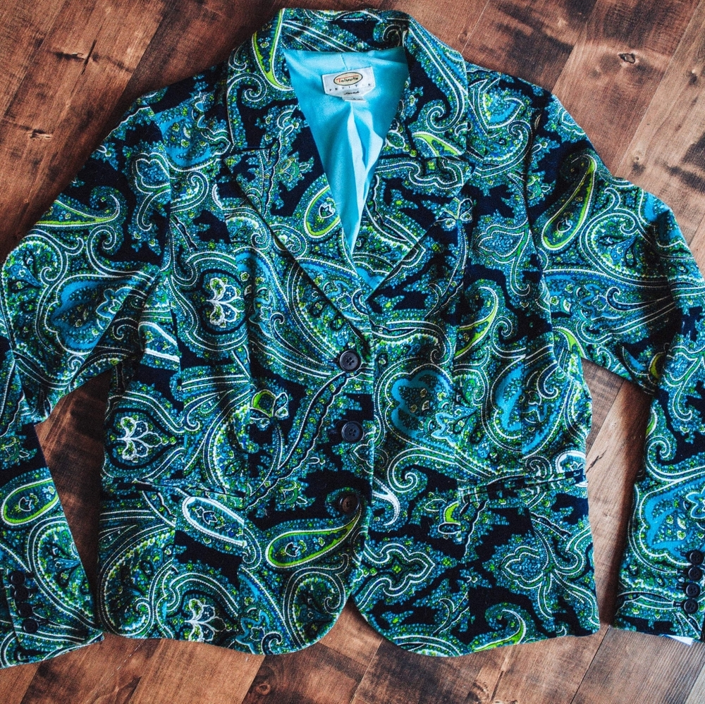 Talbot's paisley blazer/jacket